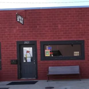 a red brick building