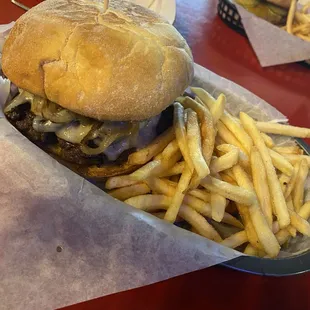 Mushroom Swiss Burger