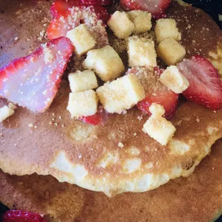 Kids Strawberry Cheesecake Pancake Combo