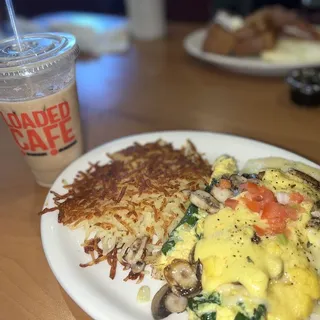 Spinach Mushroom Hollandaise