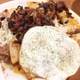 Asada Chilaquiles Plate