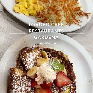 French Toast Combo w/ strawberries and banana