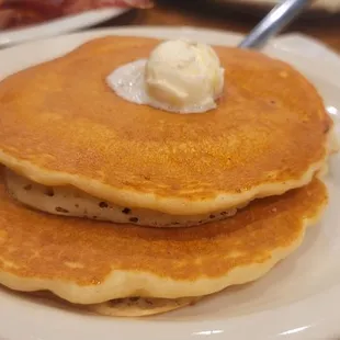 Buttermilk pancakes that came with the Little Piggy breakfast plate.