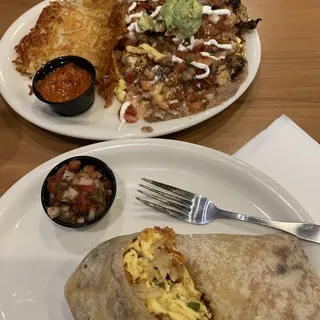 Machaca Breakfast Burrito