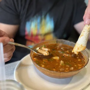 Menudo, get ready for the spice and flavor explosion  another must here