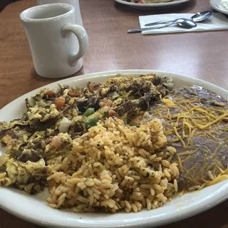 Machaca Breakfast Burrito