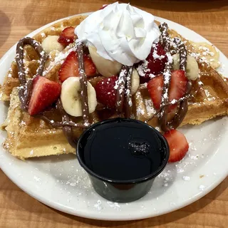 Strawberry Banana Nutella Waffle