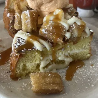 Caramel Churro Stuffed French Toast