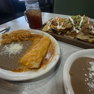 Chicken Enchiladas Plate