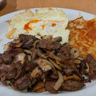 Loaded Steak & Eggs