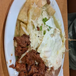 Asada Chilaquiles Plate