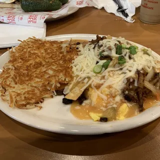 Crunchy Asada Chilaquiles