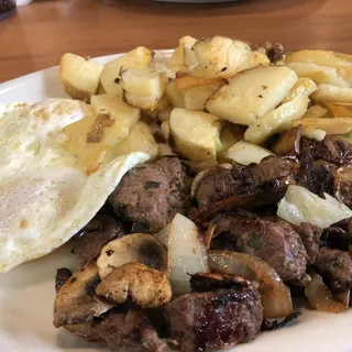 Loaded Steak & Eggs