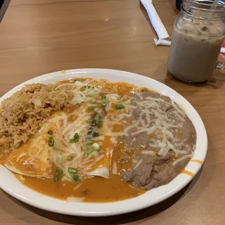 Chicken Enchiladas Plate