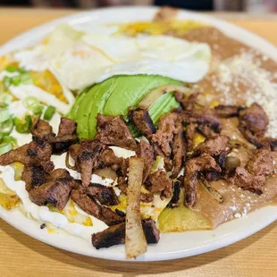 Asada Chilaquiles Plate