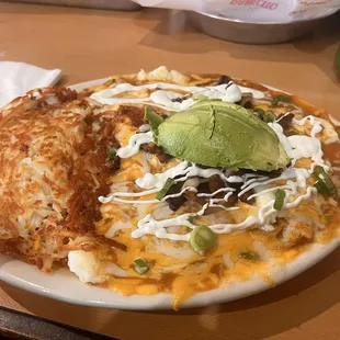 Asada Chilaquiles Plate
