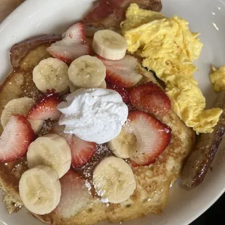 Kids Strawberry Cheesecake Pancake Combo