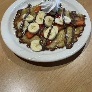 Strawberry Banana Nutella Crepes