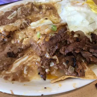 Asada Chilaquiles Plate
