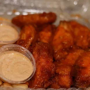 Mango Habanero Wings &amp; Fries