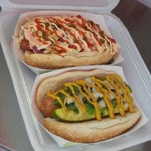 Sriracha and a Chicago dog to go!