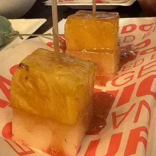 Machego/Pineapple Skewers
