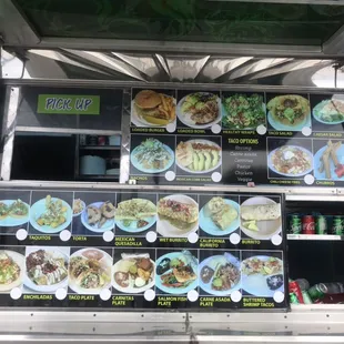 New menu setup with pictures and names prices changed added items to menu