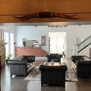 Our view from the back bar.