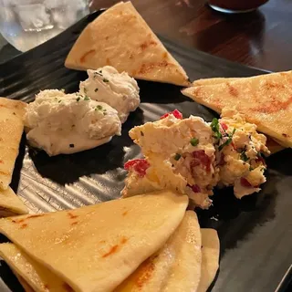 Dueling cheese spread