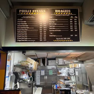 the menu