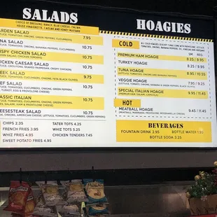 Salads and Hoagies