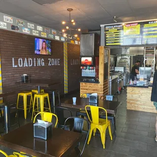 the dining area