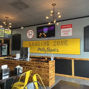 the dining area