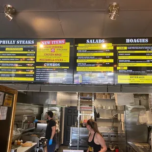 the menu