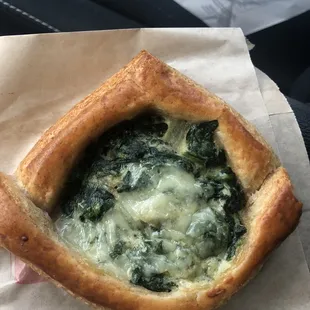 Spinach, Gruyère, and Caramelized Onion