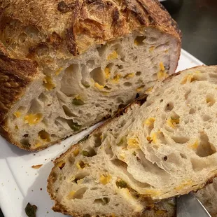 Cheddar jalapeño sourdough