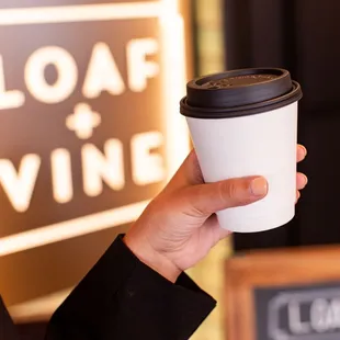 Freshly roasted coffee.