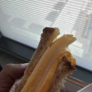 Cold unmelted cheese