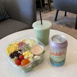 Grab &amp; go salad and drinks