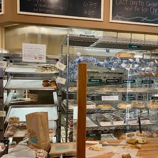 Racks of baked goods