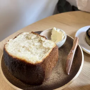 Coconut loaf with butter $6