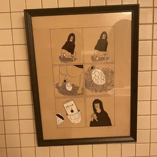 Cute bathroom art