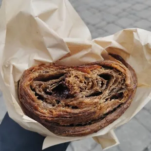 Black mole croissant