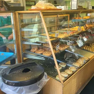 a display of pastries and pastries