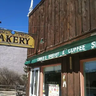 a sign for a bakery