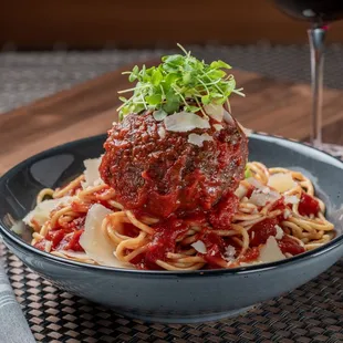 The Giant Meatball &amp; Spaghetti - David's at Live! Casino &amp; Hotel