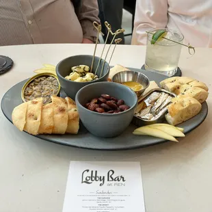 A tinned-fish focused party board for sharing!