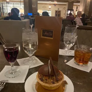 Late night dessert, pecan pie.