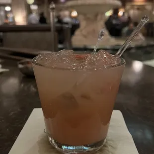 Peach Sour made with Jack Daniels.  Delicious.  I might have had one or three of these.