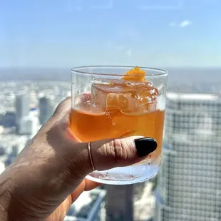 Los Angelenos. Pretty strong whiskey cocktail, similar to an Old Fashioned.